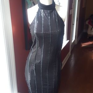 Halter Sequin Dress